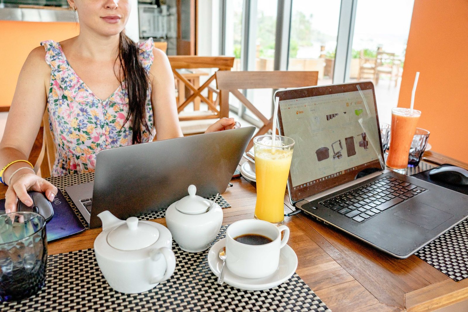 laptops on a table